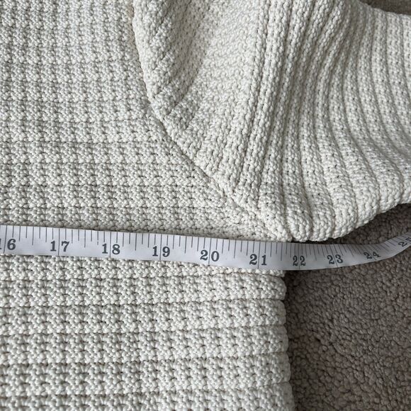 Talbots Kate Cardigan Sweater Womens XLP Ivory Gold Buttons Pockets Old Money - Picture 5 of 7